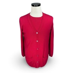 Cardigan Vintage Les Copains En Viscose Doré – Taille 44 – Occasion Très Bon état